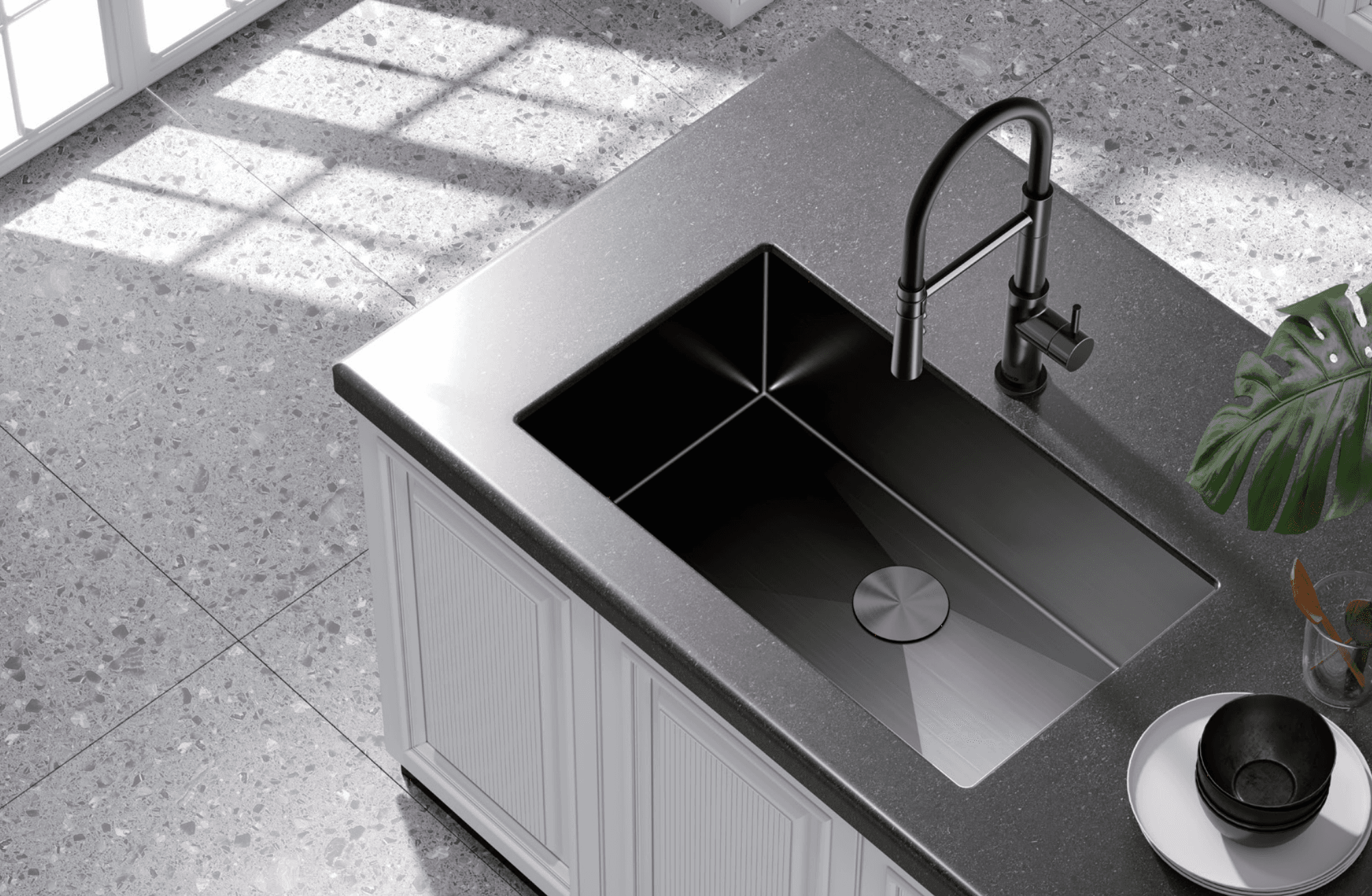 Discover the bold elegance of our handcrafted stainless steel sink, which built for premium kitchens.