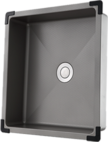 A versatile movable sink accessory for flexible kitchen setup.