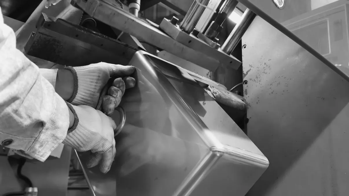 Quality control area displaying finished sanitary products ready for inspection and packaging